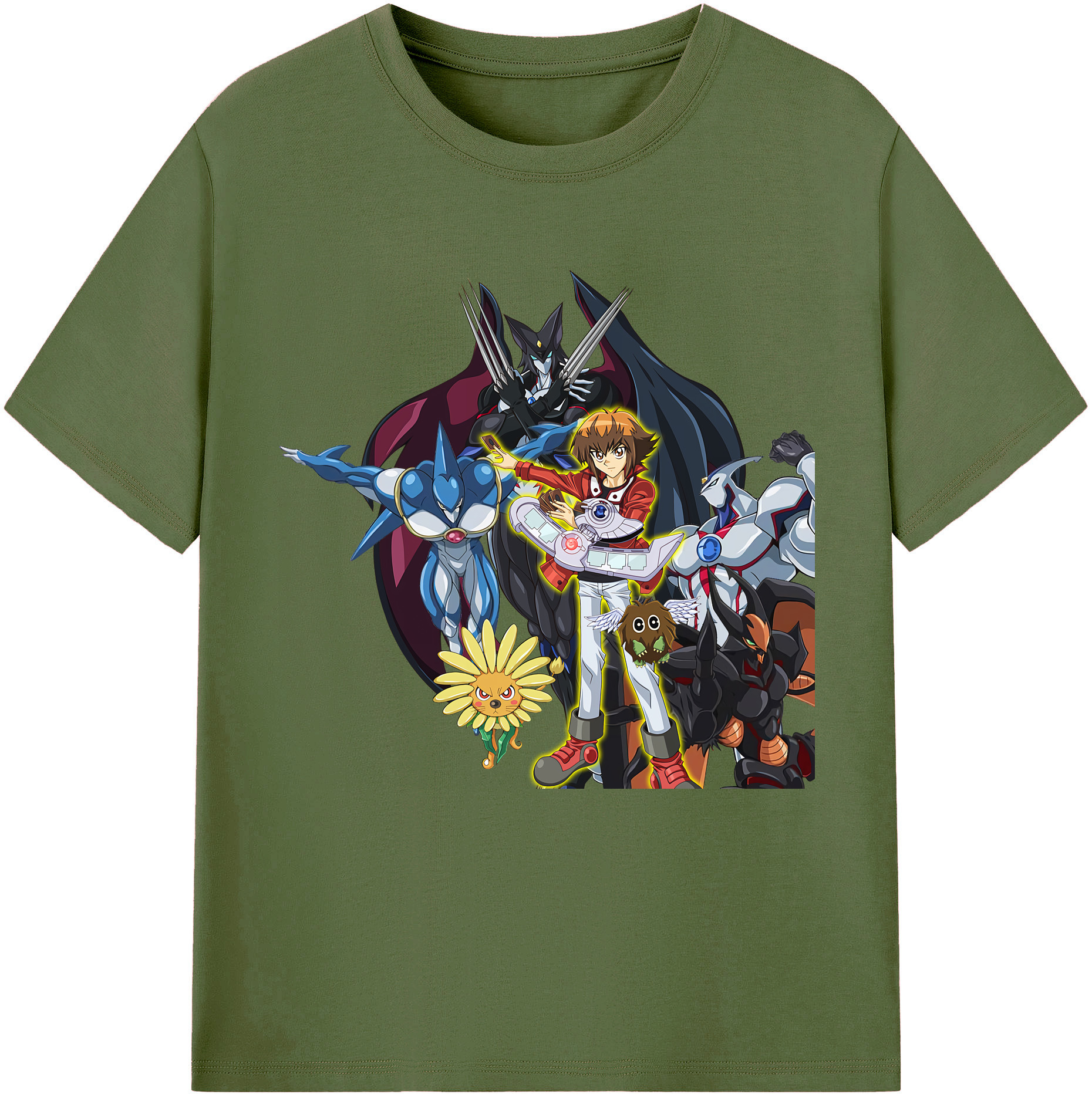 （画像用） 遊☆戯☆王 Yu-Gi-Oh! 綿100％半袖Tシャツ（フロントプリント）